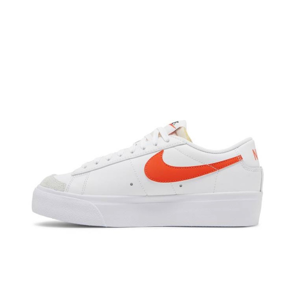 Women’s Blazer Low platform ‘White Orange’ size 10